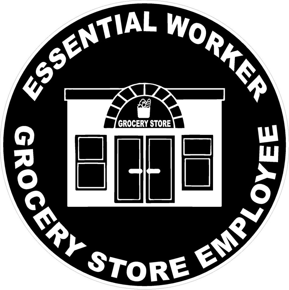 Essential Worker Grocery Store Employee Decal