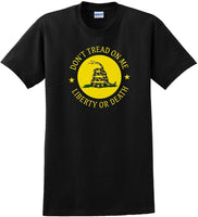 
              Don't Tread On Me SHIRT LIBERTY OR DEATH Gadsden Flag 2nd Guns SM-5XL-DTOMS1
            
