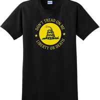 Don't Tread On Me SHIRT LIBERTY OR DEATH Gadsden Flag 2nd Guns SM-5XL-DTOMS1