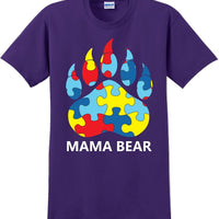 Autism Awareness Mama Bear T-Shirt - JC