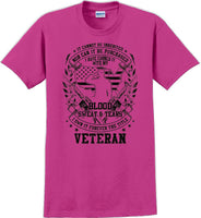 
              Blood Sweat and Tears, Veterans day Soldier USA Support T-Shirt
            