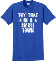 
              Try That in a Small Town T-Shirt Distressed  Country Music Gift
            