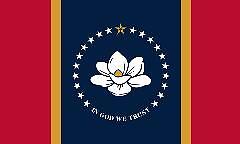 magnolia STATE FLAG, STICKER, DECAL, state flag of magnolia 5 YR VINYL