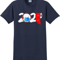 2020 Snowman In Mask Toilet Paper 2020 Christmas Quarantine 8 xmas shirt
