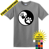 Yin Yang Work Dog - Dog- Novelty T-shirt