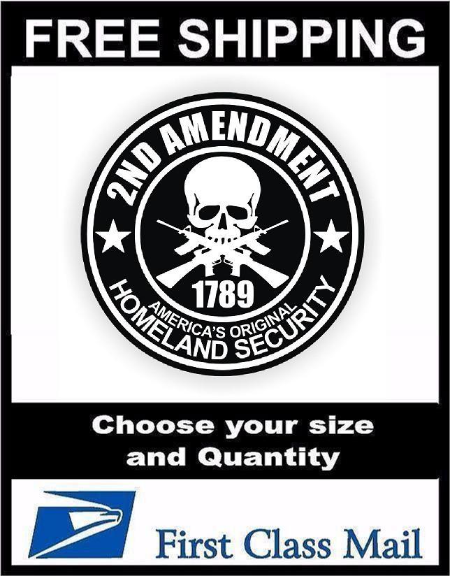 2nd Amendment Hard Hat Sticker, Motorcycle Helmet Welding Decal, 1789 Freedom