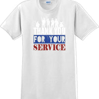 THANK YOU FOR YOUR SERVICE, Veterans day Soldier USA Support T-Shirt