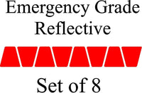 
              RED HELMET TETS TETRAHEDRONS HELMET STICKER  EMT EMERGENCY GRADE REFLECTIVE
            