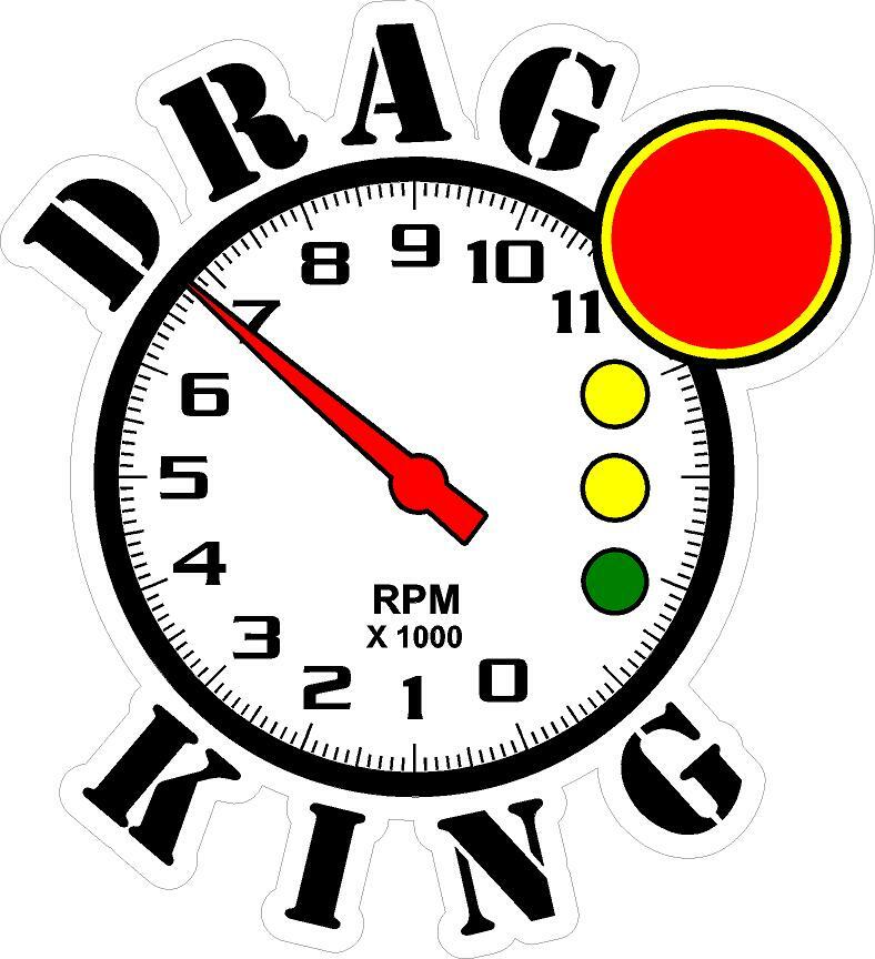 Drag King  Insignia Vinyl Decal Sticker
