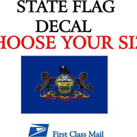 PENNSYLVANIA STATE FLAG, STICKER, DECAL, 5YR VINYL State Flag of Pennsylvania