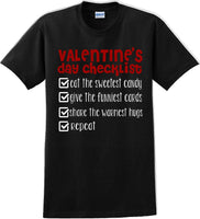 
              Valentine's Day Checklist  - Valentine's Day Shirts - V-Day shirts
            