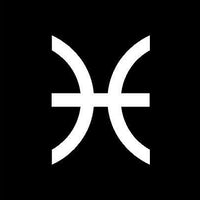 Pisces Zodiac Sign Horoscope Decal, Sticker, 5"in 3M White 5yr Vinyl