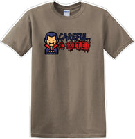 
              CAREFUL I BITE - Halloween - Novelty T-shirt
            