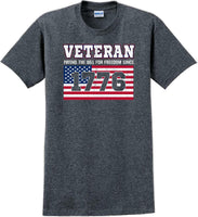 
              VETERAN PAYING THE BILL SINCE 1776 Veterans day Soldier USA Support T-Shirt
            