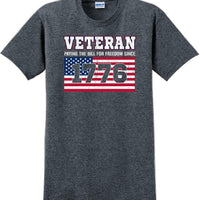 VETERAN PAYING THE BILL SINCE 1776 Veterans day Soldier USA Support T-Shirt