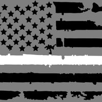 Back Window Distressed American Flag Decal fits trucks cars vans by size