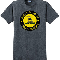 Don't Tread On Me SHIRT LIBERTY OR DEATH Gadsden Flag 2nd Guns SM-5XL-DTOMS1