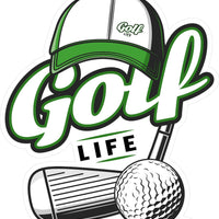 Golf Life Decal for car and truck back/side Window and Bumper sticker High Def.