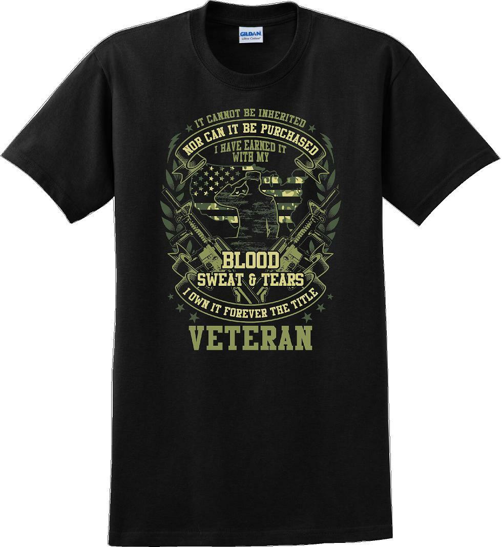 I OWN THE TITLE VETERAN FOREVER OD, Veterans day Soldier USA Support T-Shirt