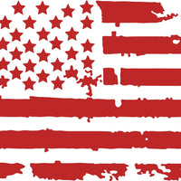 Ford f150 f250 f350 Back Window Distressed American Flag Decal 2015-2024