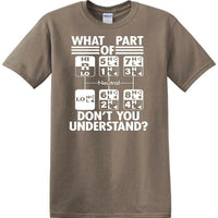 Gear Shift Language - Funny shirt - short sleeved T-shirt