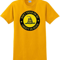 Don't Tread On Me SHIRT LIBERTY OR DEATH Gadsden Flag 2nd Guns SM-5XL-DTOMS1