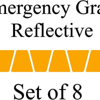 Gold HELMET TETS TETRAHEDRONS HELMET STICKER  EMT EMERGENCY GRADE REFLECTIVE