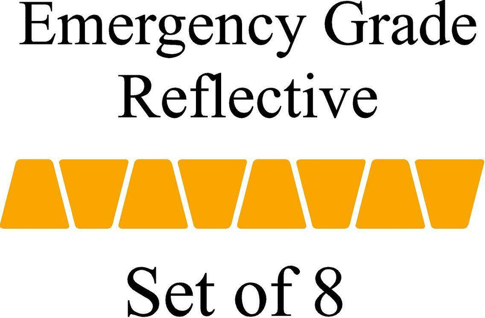 Gold HELMET TETS TETRAHEDRONS HELMET STICKER  EMT EMERGENCY GRADE REFLECTIVE