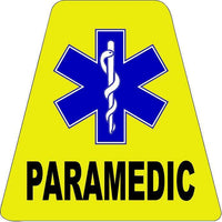 
              Yellow Paramedic HELMET TETS TETRAHEDRONS HELMET STICKER  EMT REFLECTIVE
            