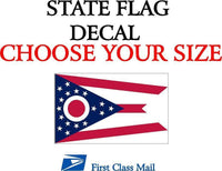 
              OHIO STATE FLAG, STICKER, DECAL, 5YR VINYL State Flag of Ohio
            