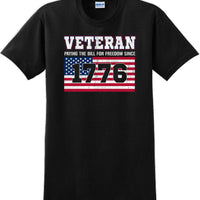 VETERAN PAYING THE BILL SINCE 1776 Veterans day Soldier USA Support T-Shirt