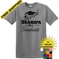 Graduation PROUD GRANDPA \ PARENT of a Graduate - shirt - short sleeved T-shirt