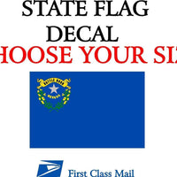 NEVADA STATE FLAG, STICKER, DECAL, 5 YR VINYL State Flag of Nevada