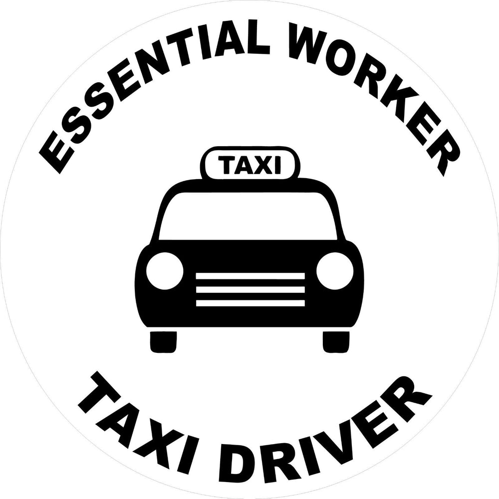 Essential taxi driver Decal 5yr