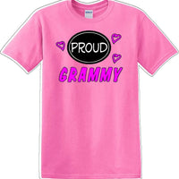 Proud Grammy heart shirt - Gram, Grammy, Grandma - Novelty T-shirt