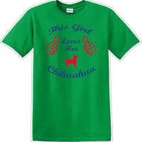 This Girl loves her chihuahua - Dog- Novelty T-shirt