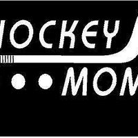 Hockey Mom STICKER, DECAL, 5YR VINYL, Hockey -14 colors