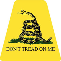 Dont Tread on Me yellow HELMET TETS TETRAHEDRONS HELMET STICKER REFLECTIVE