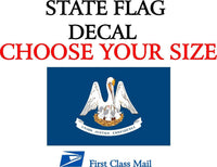 
              LOUISIANA STATE FLAG, STICKER, DECAL, 5 YR VINYL State Flag o Louisiana
            