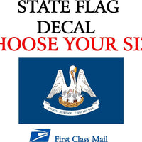 LOUISIANA STATE FLAG, STICKER, DECAL, 5 YR VINYL State Flag o Louisiana
