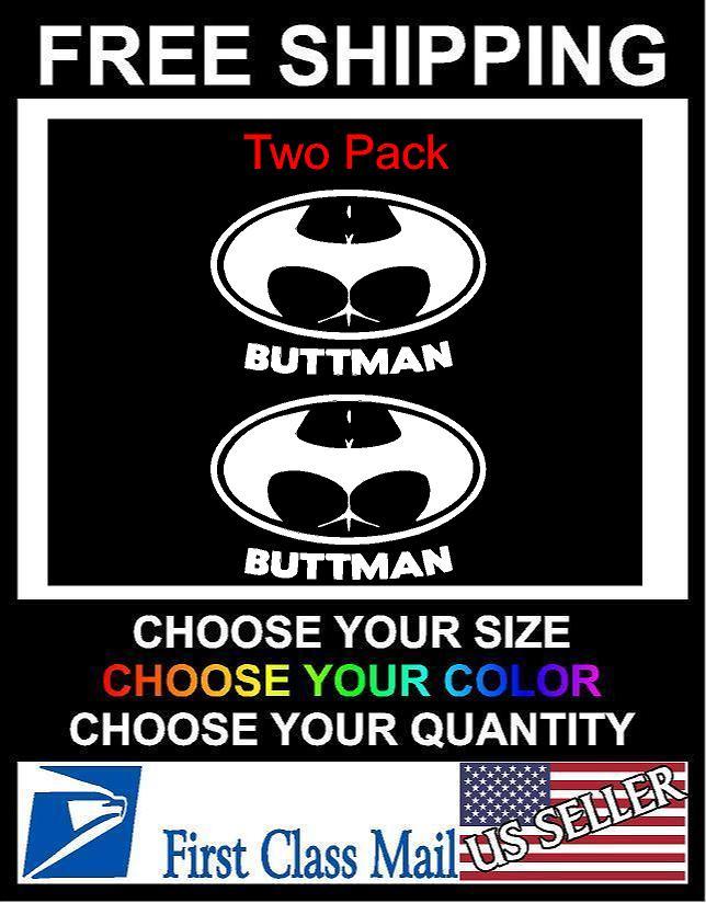 BUTTMAN-Vinyl-Decal-Sticker-Window-Car-Truck-Funny