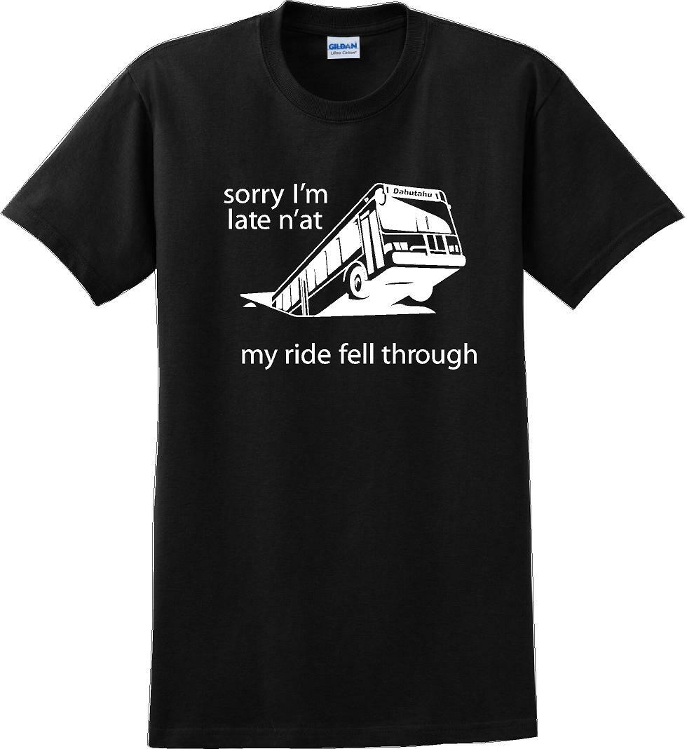 Pittsburgh Bus in Sinkhole, dahntahn n'at funny T-Shirt