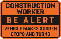 
              Construction HD vehicle magnet for steel Body Hi-Vis Reflective Orange BE Alert
            
