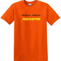 Social Media Rockstar - Funny shirt - short sleeved T-shirt TSM11