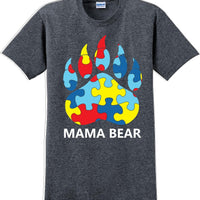 Autism Awareness Mama Bear T-Shirt - JC