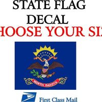 NORTH DAKOTA STATE FLAG, STICKER, DECAL, 5YR VINYL State Flag of North Dakota