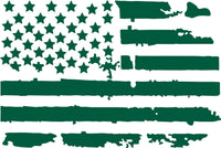 
              Dodge RAM Back Window Distressed American Flag Decal 2009-2018
            