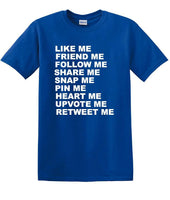 
              Social Media - So Many Ways to Share! - Fun shirt - T-shirt TSM04
            