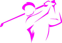 
              Golf Player Decal Sticker Multi Color Options Champion window car truck irons
            