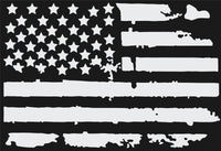 
              Ford f150 f250 f350 Back Window Distressed American Flag Decal 2015-2024
            